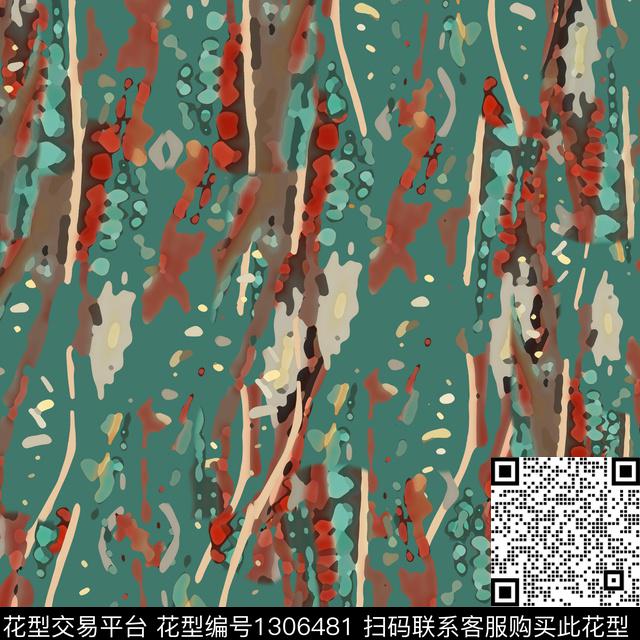 抽象条纹图案手绘线条笔触数码印花华亿平台下载（图片编号: 1306481） - 瓦栏（Walan）