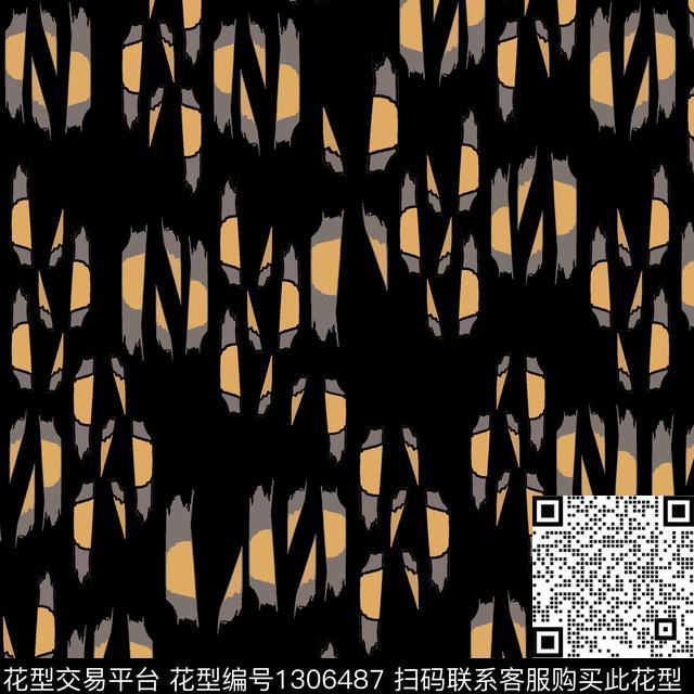 条纹图案手绘线条笔触男装休闲花卉传统印花华亿平台下载（图片编号: 1306487） - 瓦栏（Walan）