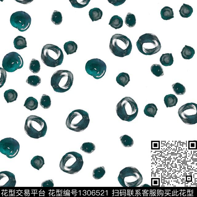 水彩抽象波点数码印花华亿平台下载（图片编号: 1306521） - 瓦栏（Walan）