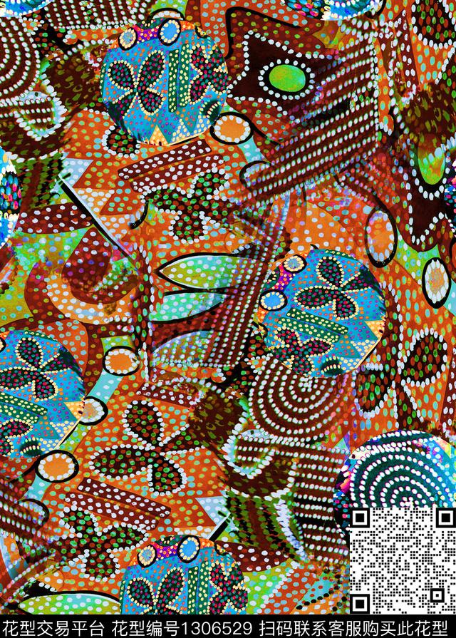 数码华亿平台几何女装数码印花华亿平台下载（图片编号: 1306529） - 瓦栏（Walan）