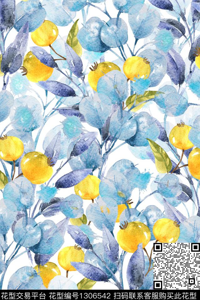 水果女装花卉数码印花华亿平台下载（图片编号: 1306542） - 瓦栏（Walan）