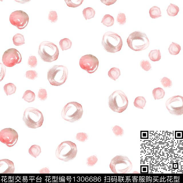 水彩抽象波点数码印花华亿平台下载（图片编号: 1306686） - 瓦栏（Walan）