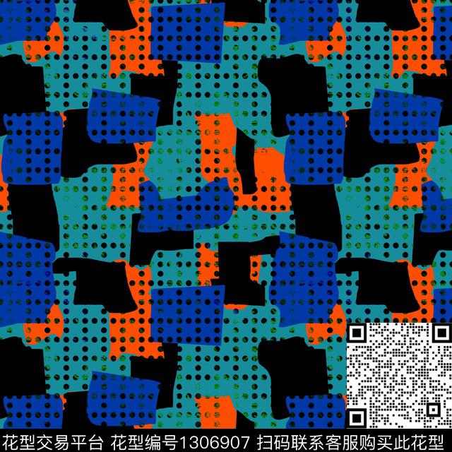 几何男装满版花女装数码印花华亿平台下载（图片编号: 1306907） - 瓦栏（Walan）