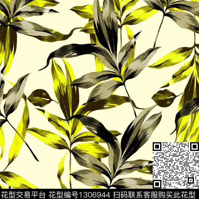 纸印花绿植树叶男装满版花传统印花华亿平台下载（图片编号: 1306944） - 瓦栏（Walan）