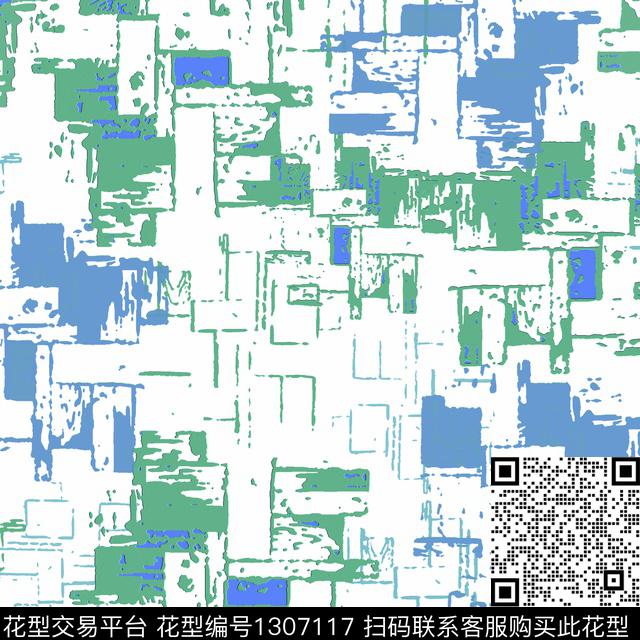 几何格子抽象数码印花华亿平台下载（图片编号: 1307117） - 瓦栏（Walan）