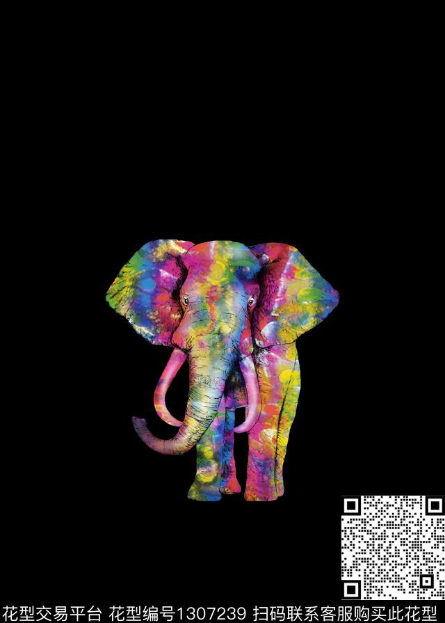 时尚动物大牌男装数码印花华亿平台下载（图片编号: 1307239） - 瓦栏（Walan）