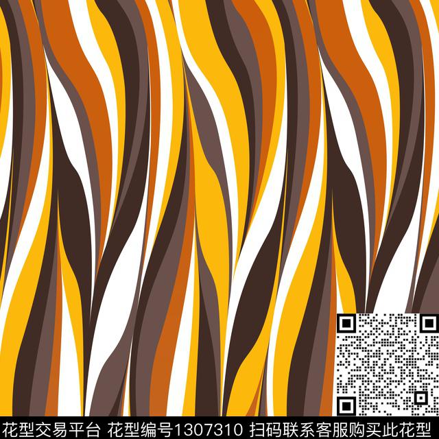 斑马纹抽象传统印花华亿平台下载（图片编号: 1307310） - 瓦栏（Walan）