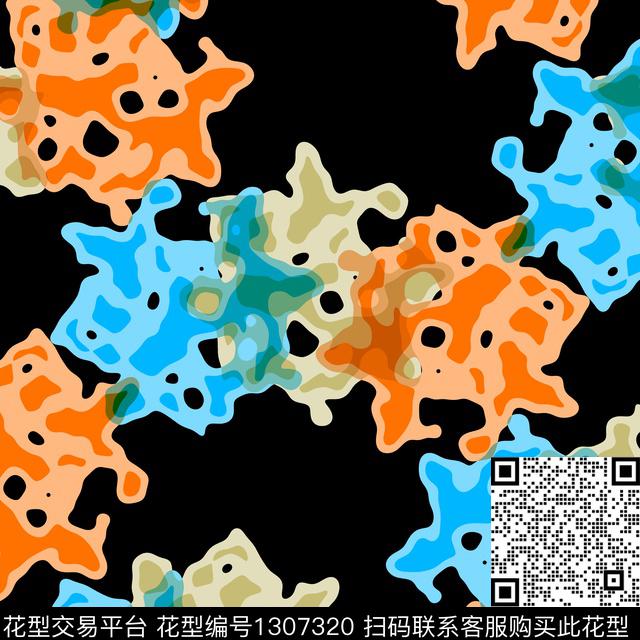 纸印花趋势华亿平台几何传统印花华亿平台下载（图片编号: 1307320） - 瓦栏（Walan）