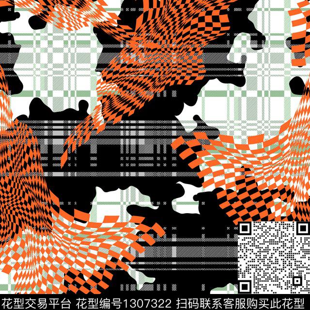 纸印花几何格子传统印花华亿平台下载（图片编号: 1307322） - 瓦栏（Walan）