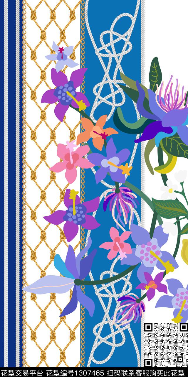 女装定位花女装花卉数码印花华亿平台下载（图片编号: 1307465） - 瓦栏（Walan）