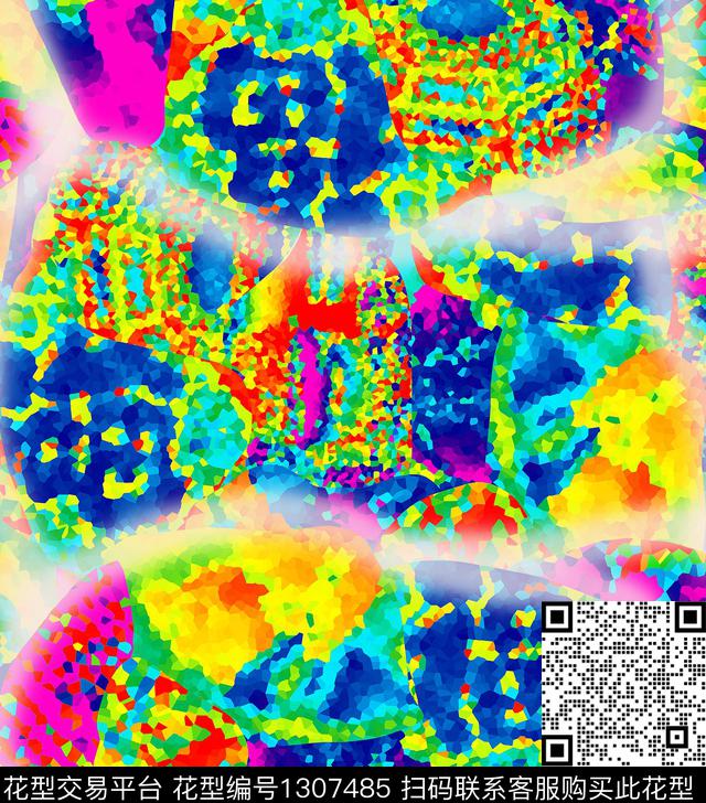 抽象数码印花华亿平台下载（图片编号: 1307485） - 瓦栏（Walan）