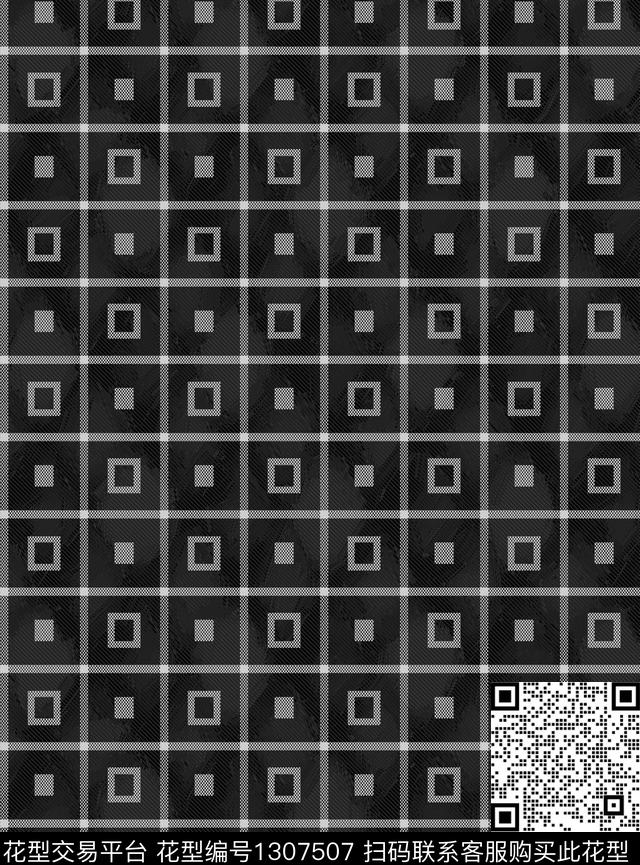 几何格子底纹数码印花华亿平台下载（图片编号: 1307507） - 瓦栏（Walan）