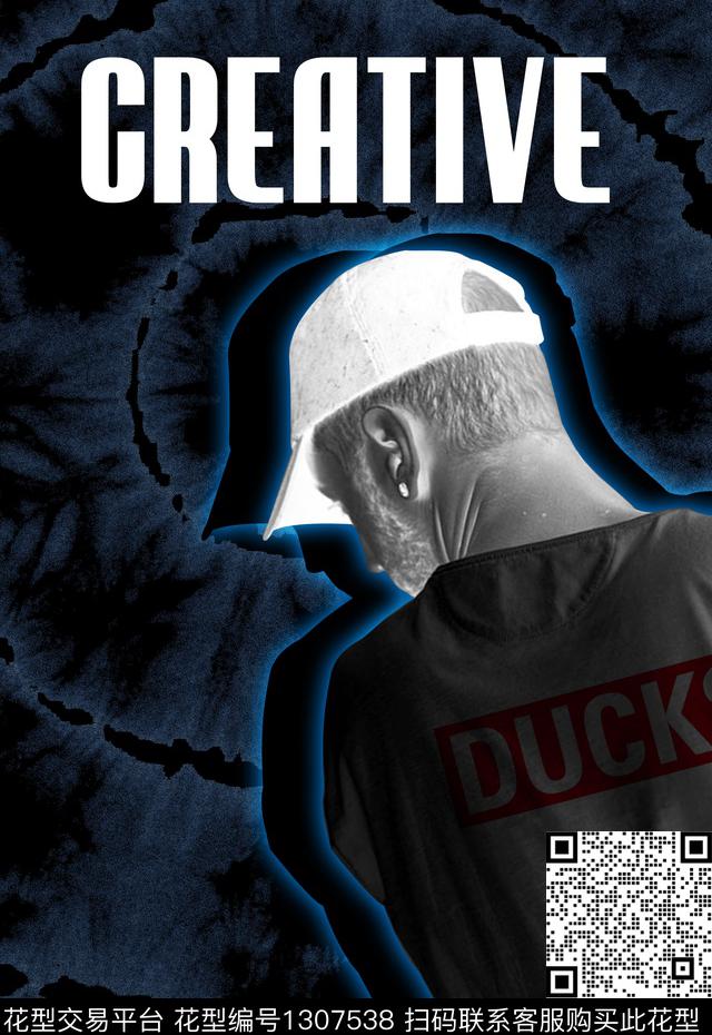 大牌风抽象定位花数码印花华亿平台下载（图片编号: 1307538） - 瓦栏（Walan）