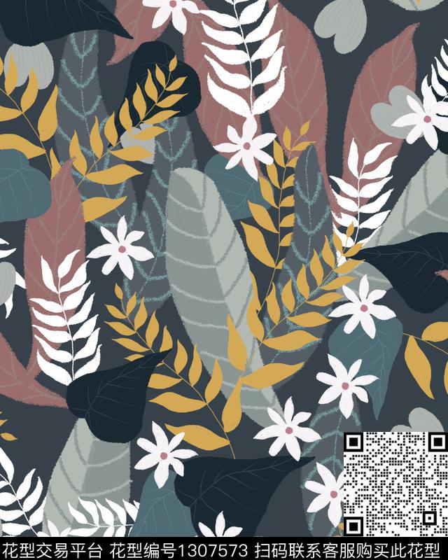 图案——服饰图案——家纺图案——面料传统印花华亿平台下载（图片编号: 1307573） - 瓦栏（Walan）