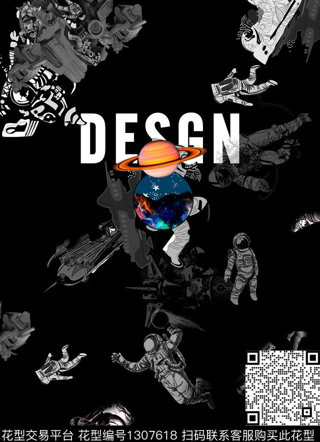 数码华亿平台男装定位花黑底花卉数码印花华亿平台下载（图片编号: 1307618） - 瓦栏（Walan）