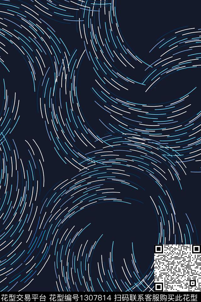 几何大牌风抽象传统印花华亿平台下载（图片编号: 1307814） - 瓦栏（Walan）