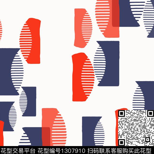 几何条纹图案梳子传统印花华亿平台下载（图片编号: 1307910） - 瓦栏（Walan）