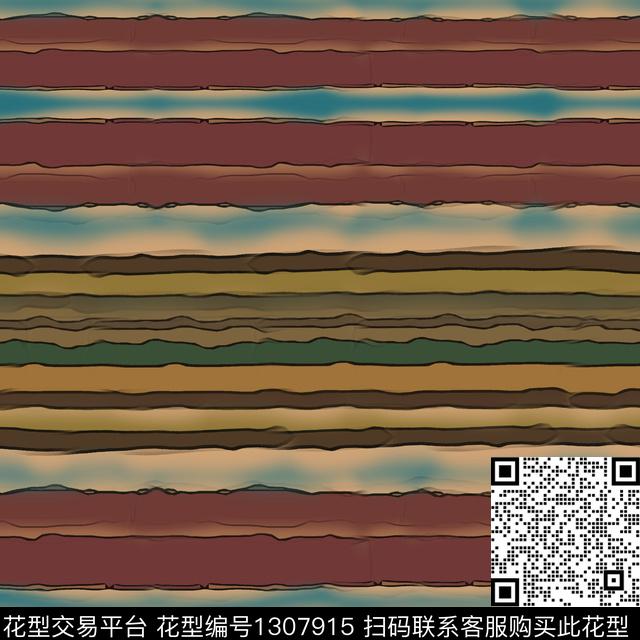 渐变抽象条纹图案数码印花华亿平台下载（图片编号: 1307915） - 瓦栏（Walan）