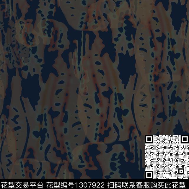 渐变男装数字抽象数码印花华亿平台下载（图片编号: 1307922） - 瓦栏（Walan）