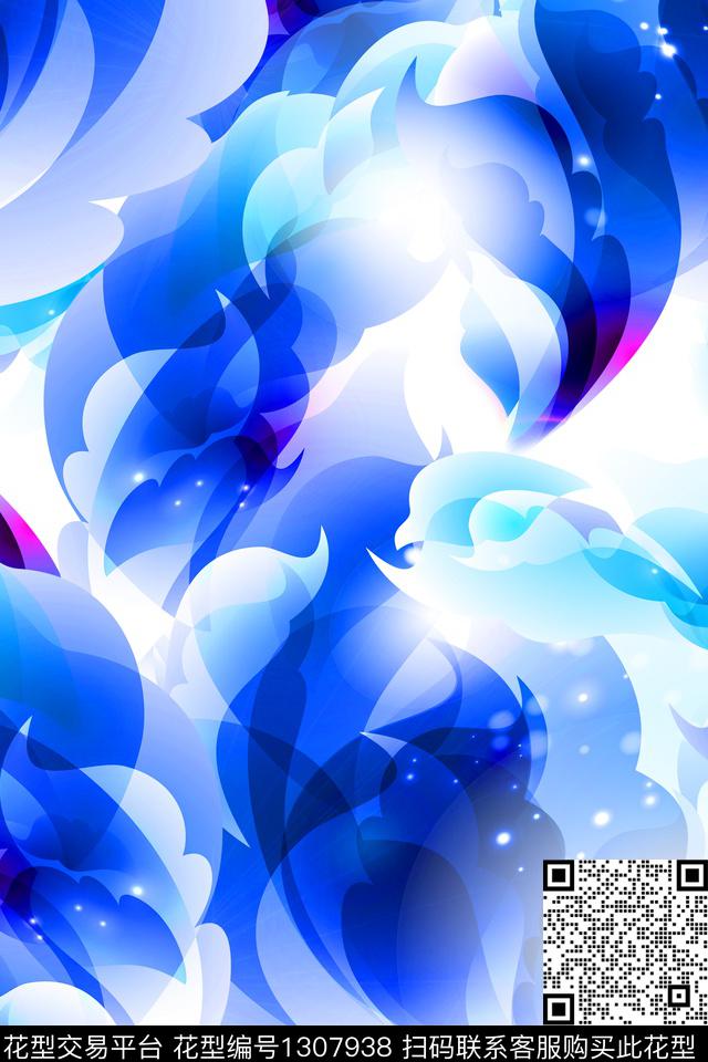 连衣裙女装大牌风数码印花华亿平台下载（图片编号: 1307938） - 瓦栏（Walan）