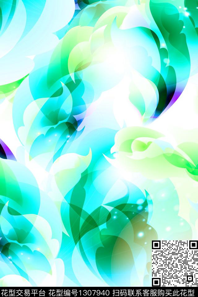 连衣裙女装大牌风数码印花华亿平台下载（图片编号: 1307940） - 瓦栏（Walan）