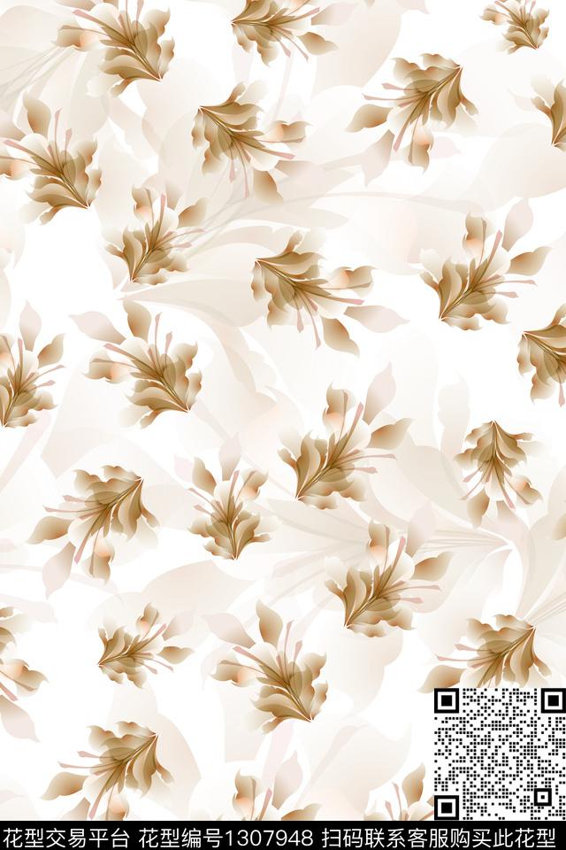 连衣裙女装大牌风数码印花华亿平台下载（图片编号: 1307948） - 瓦栏（Walan）