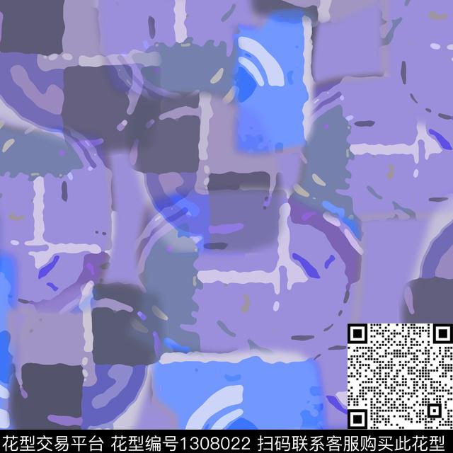 渐变几何数字抽象数码印花华亿平台下载（图片编号: 1308022） - 瓦栏（Walan）