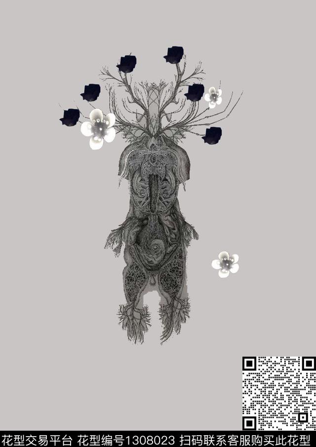 颜色照片花卉人物传统印花华亿平台下载（图片编号: 1308023） - 瓦栏（Walan）