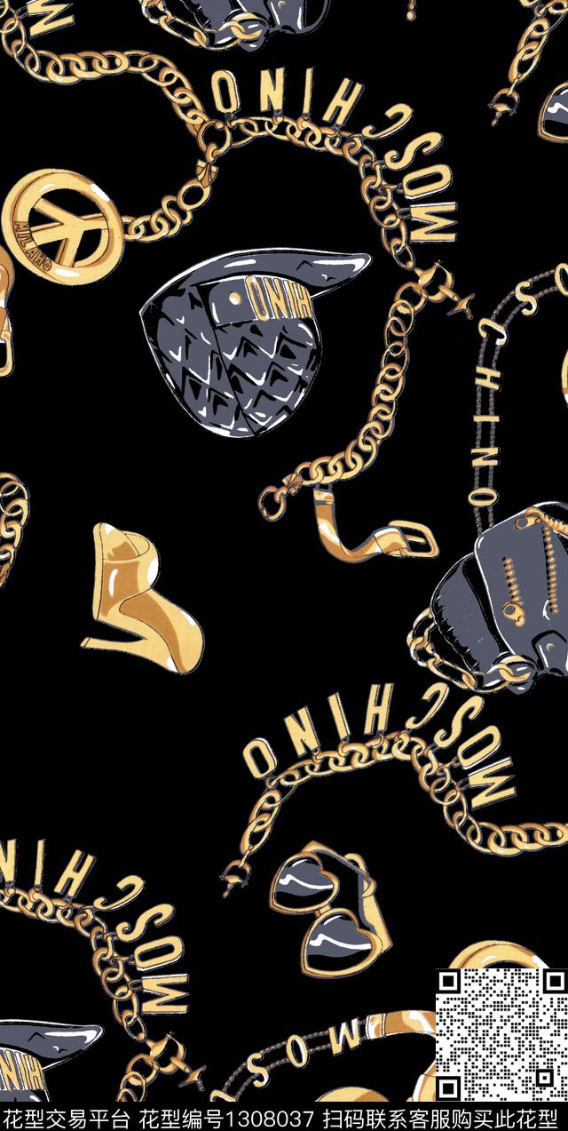 帽子潮牌铁链数码印花华亿平台下载（图片编号: 1308037） - 瓦栏（Walan）