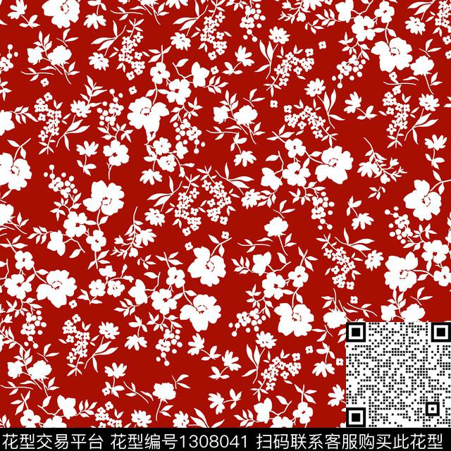 女装满版散花抽象传统印花华亿平台下载（图片编号: 1308041） - 瓦栏（Walan）