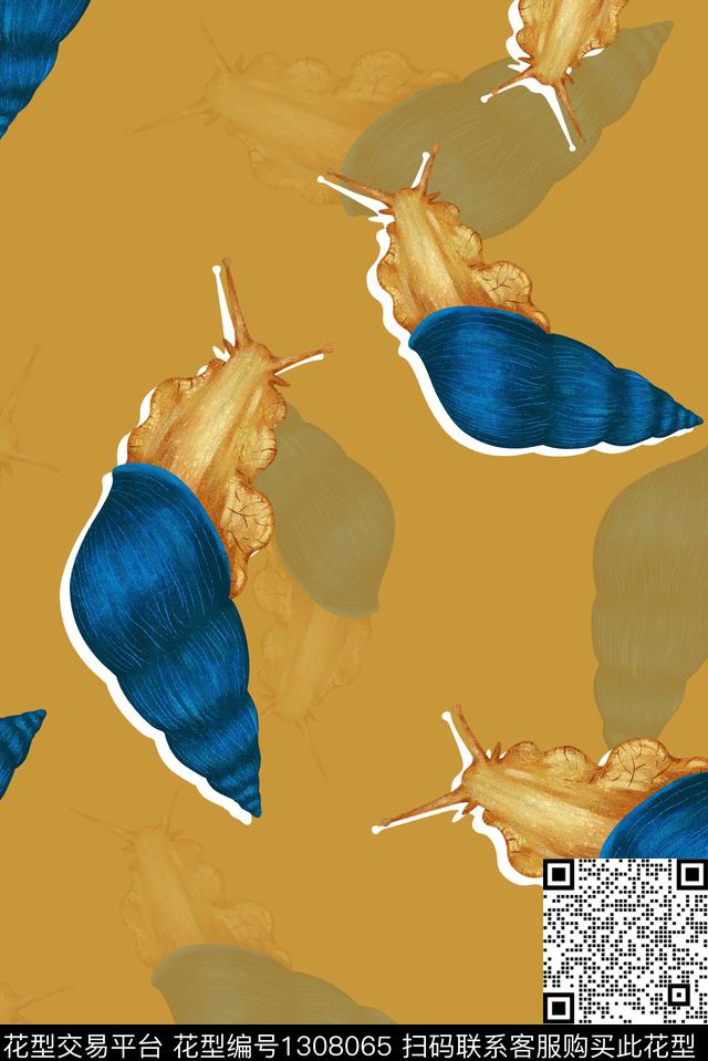 原创手绘高档女装经典风格数码印花华亿平台下载（图片编号: 1308065） - 瓦栏（Walan）