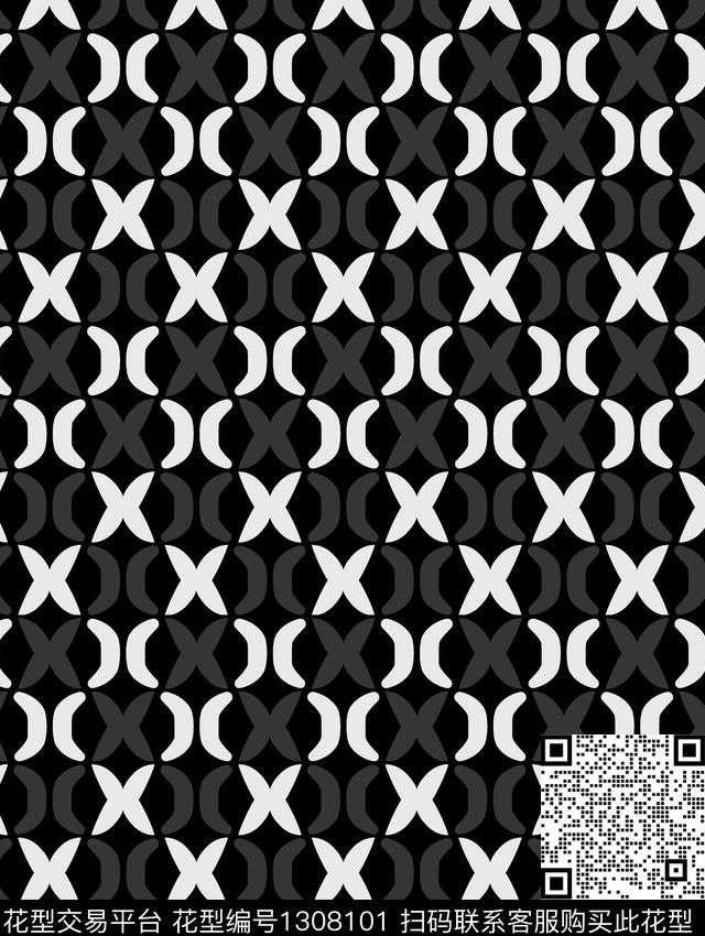 几何抽象小碎花传统印花华亿平台下载（图片编号: 1308101） - 瓦栏（Walan）