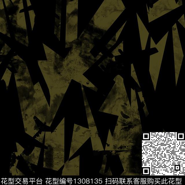 黑白华亿平台纸印花男装传统印花华亿平台下载（图片编号: 1308135） - 瓦栏（Walan）