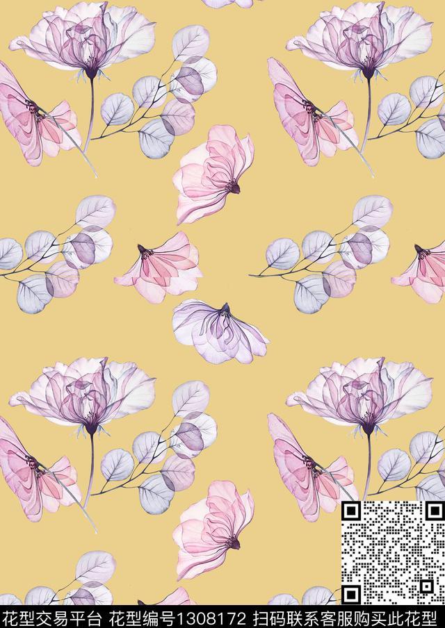 数码华亿平台花卉数码印花华亿平台下载（图片编号: 1308172） - 瓦栏（Walan）