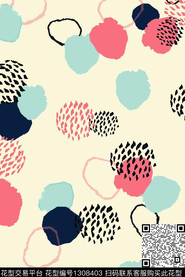 几何文艺简约传统印花华亿平台下载（图片编号: 1308403） - 瓦栏（Walan）