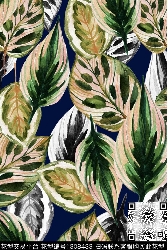 花卉大牌风水彩花卉数码印花华亿平台下载（图片编号: 1308433） - 瓦栏（Walan）