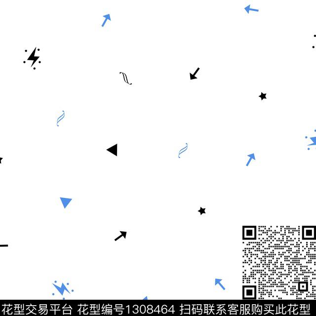 星星三角形闪电传统印花华亿平台下载（图片编号: 1308464） - 瓦栏（Walan）