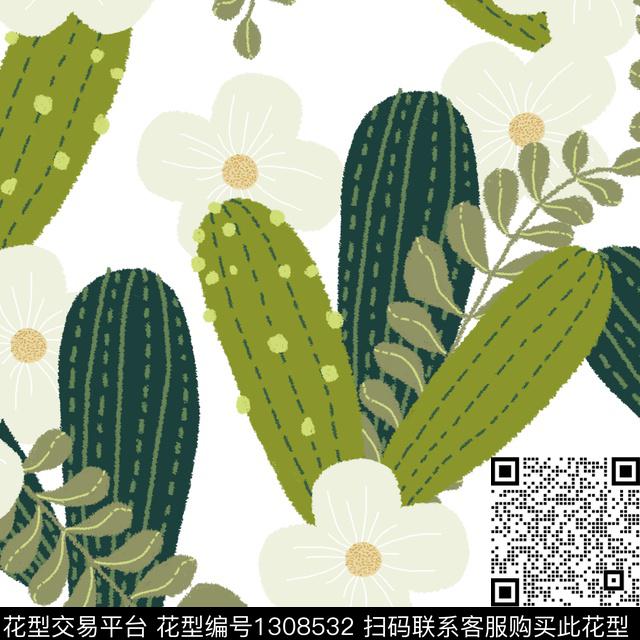 图案——面料图案——手绘图案——家纺传统印花华亿平台下载（图片编号: 1308532） - 瓦栏（Walan）