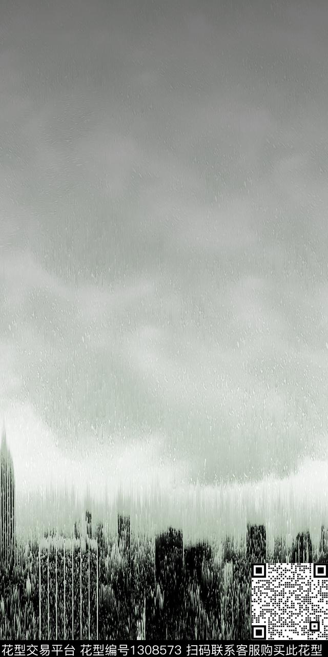 黑白华亿平台纸印花女装传统印花华亿平台下载（图片编号: 1308573） - 瓦栏（Walan）