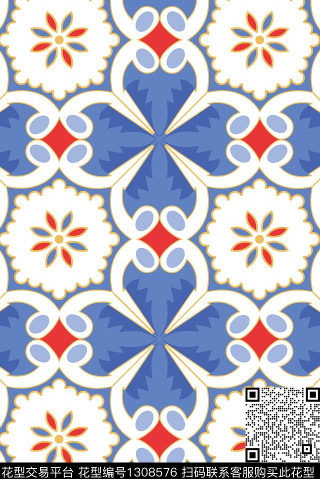 定位花花卉少女传统印花华亿平台下载（图片编号: 1308576） - 瓦栏（Walan）