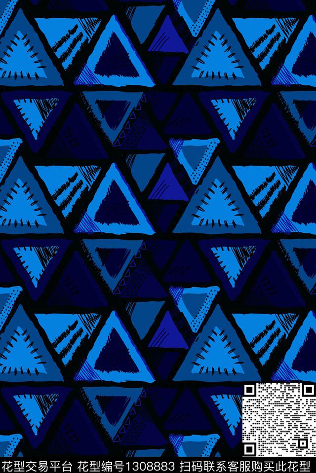 几何系列传统印花华亿平台下载（图片编号: 1308883） - 瓦栏（Walan）