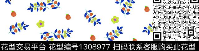 几何花卉家纺传统印花华亿平台下载（图片编号: 1308977） - 瓦栏（Walan）