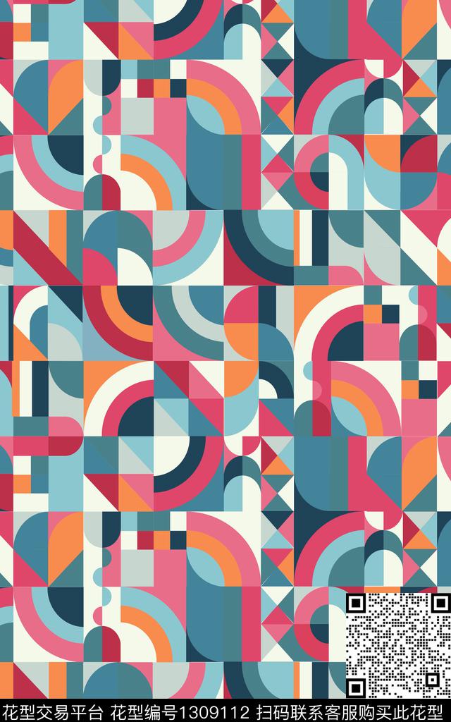 奢华俄罗斯撞色传统印花华亿平台下载（图片编号: 1309112） - 瓦栏（Walan）