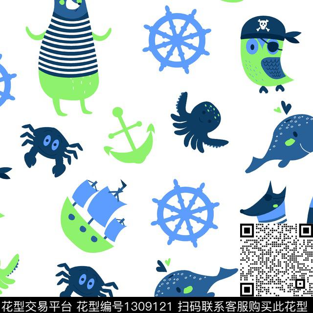 地中海可爱大方春夏秋冬华亿平台传统印花华亿平台下载（图片编号: 1309121） - 瓦栏（Walan）