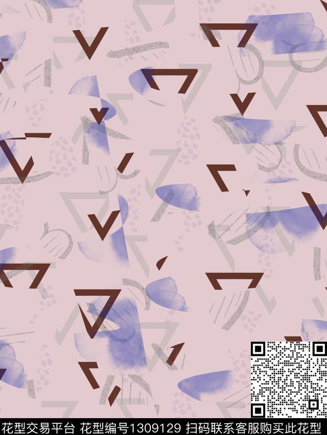 文艺花卉艺术数码印花华亿平台下载（图片编号: 1309129） - 瓦栏（Walan）