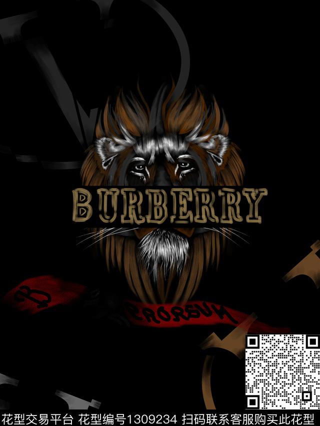 定位花狮子花卉数码印花华亿平台下载（图片编号: 1309234） - 瓦栏（Walan）