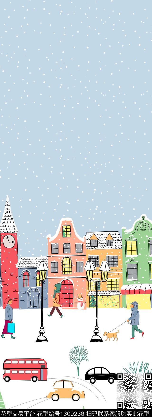 定位花建筑窗帘传统印花华亿平台下载（图片编号: 1309236） - 瓦栏（Walan）