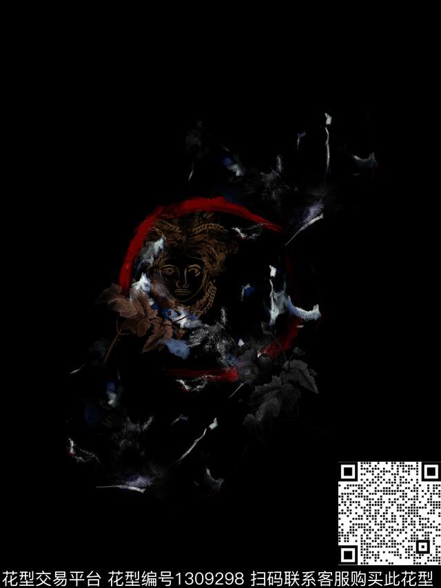 定位花简欧花卉数码印花华亿平台下载（图片编号: 1309298） - 瓦栏（Walan）