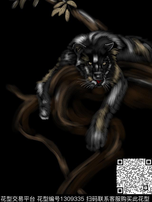 定位花动物简欧数码印花华亿平台下载（图片编号: 1309335） - 瓦栏（Walan）