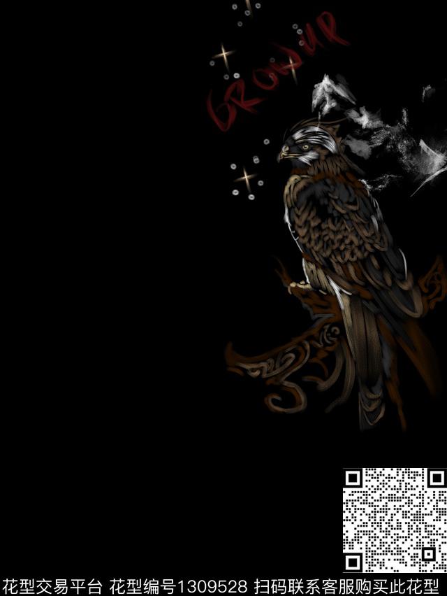 定位花动物简欧数码印花华亿平台下载（图片编号: 1309528） - 瓦栏（Walan）